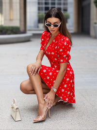 Mini Muse dress in red